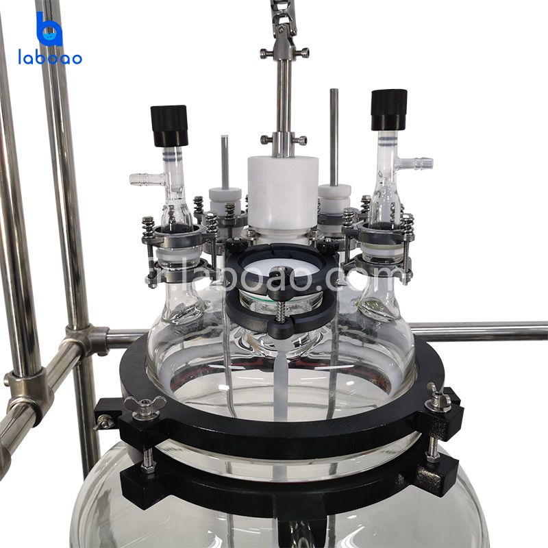 Réacteur en verre gainé de filtre de cristallisation 100L