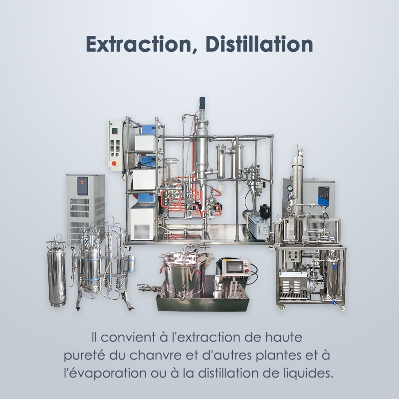 Équipement de distillation d'extraction
