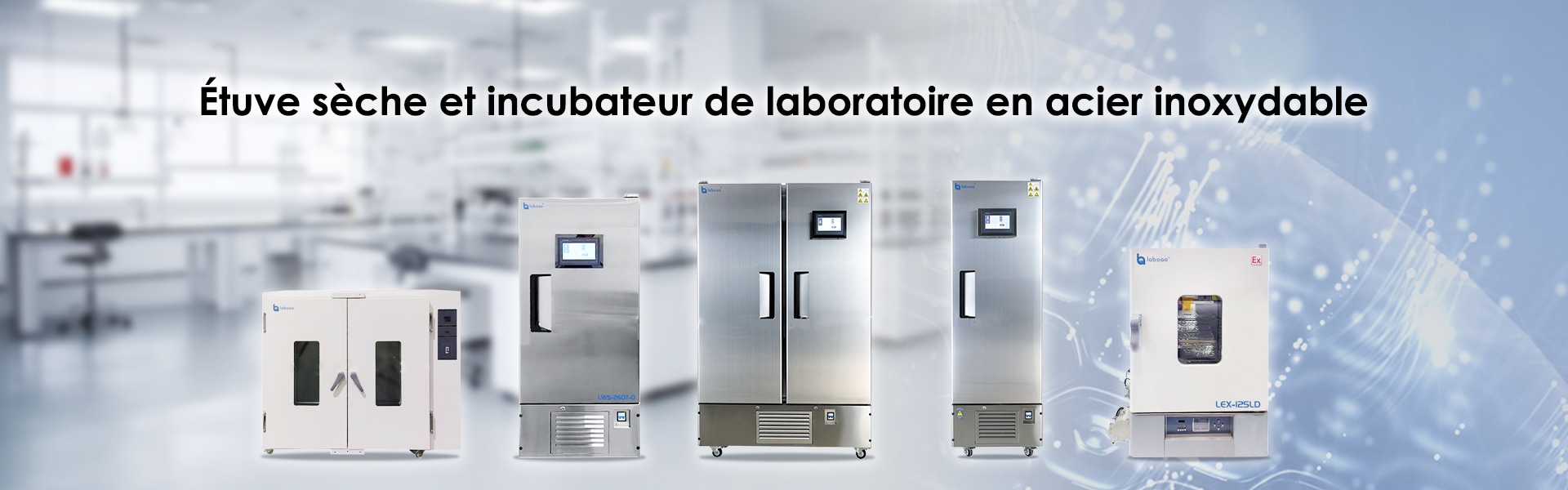 bannière d'étuve et d'incubateur