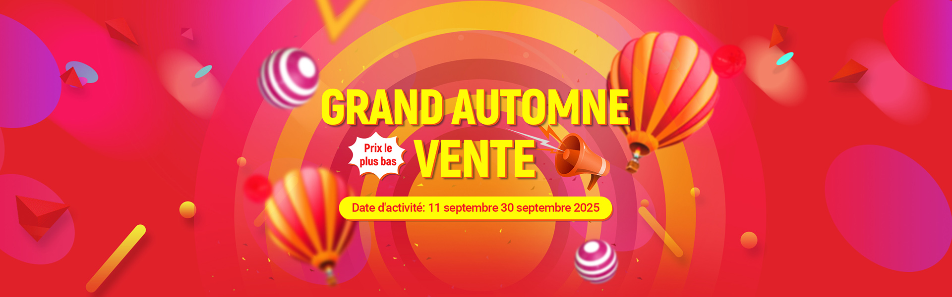 Grandes soldes d'automne 2025
