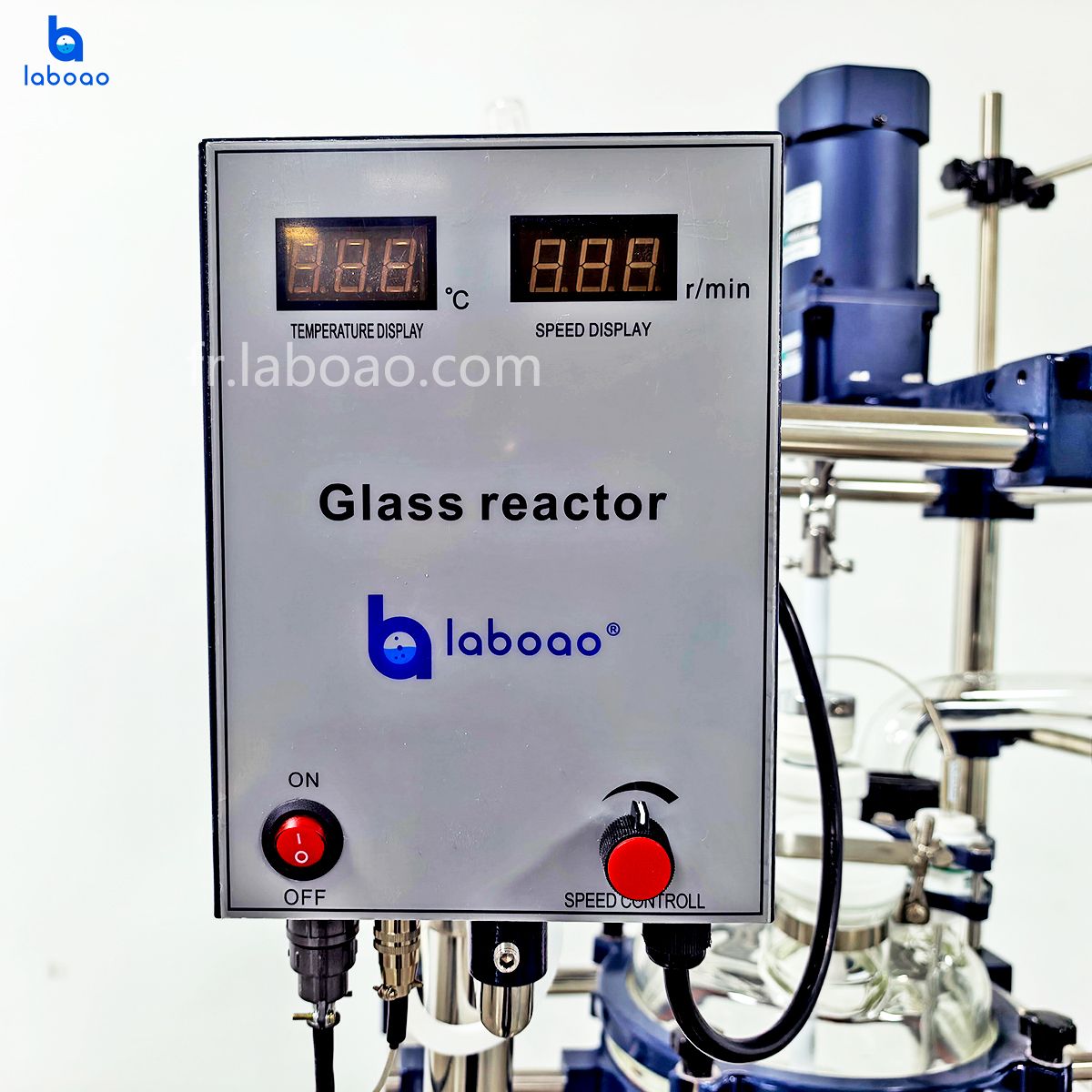 10-100L Réacteur en verre chemisé à trois couches