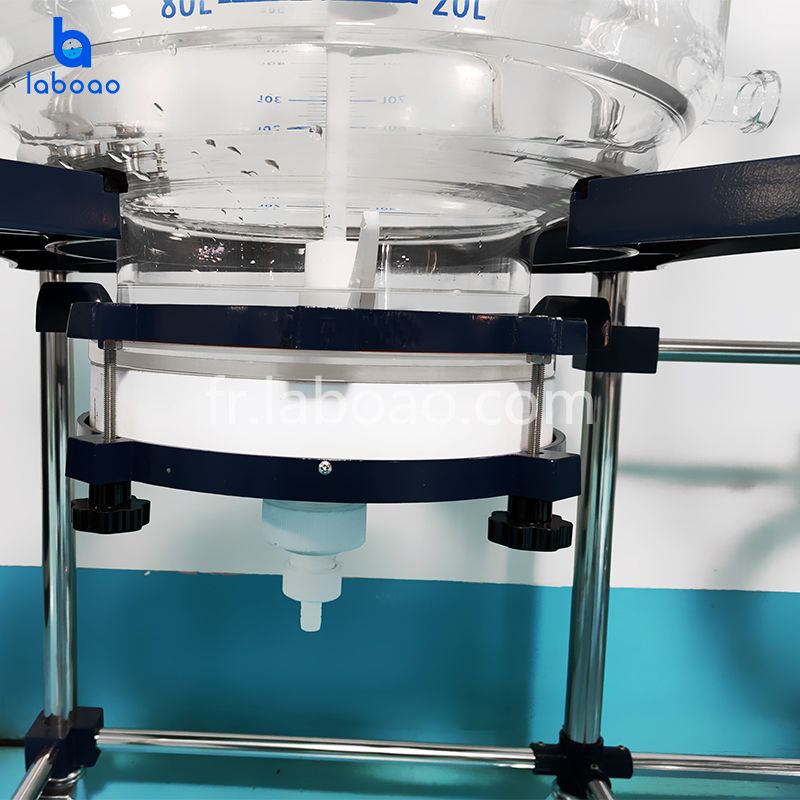 Réacteur en verre gainé de filtre de cristallisation 100L