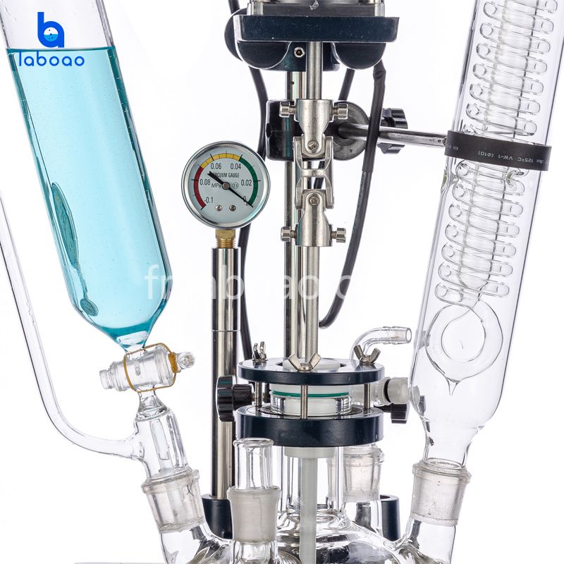 2L monocouche réacteur en verre