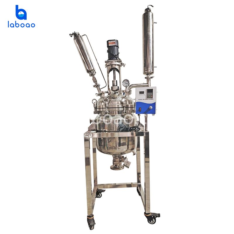 Réacteur en acier inoxydable à double couche de 30 L pour la distillation