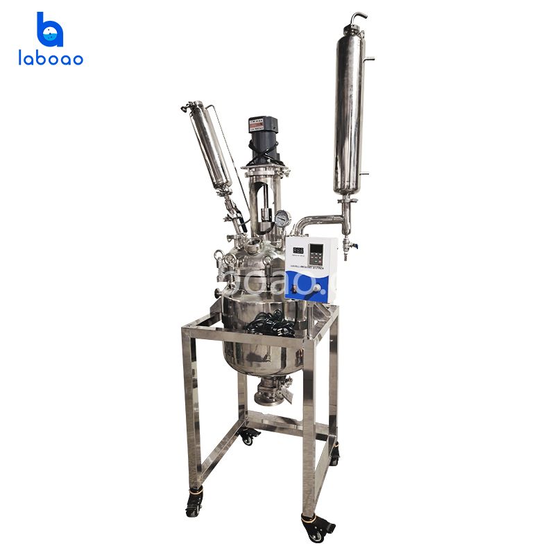 Réacteur en acier inoxydable à double couche de 30 L pour la distillation