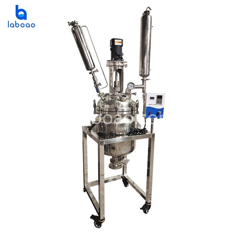 Réacteur en acier inoxydable à double couche de 30 L pour la distillation
