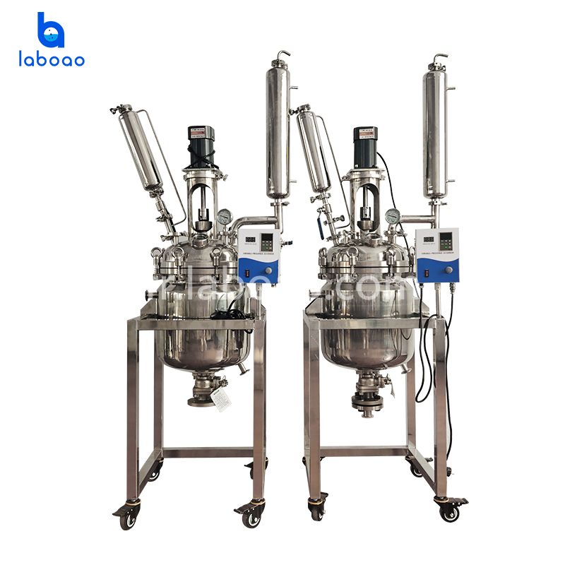 Réacteur en acier inoxydable à double couche de 30 L pour la distillation