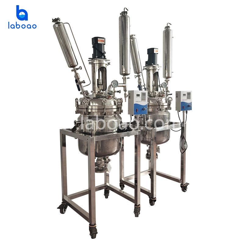 Réacteur en acier inoxydable à double couche de 30 L pour la distillation