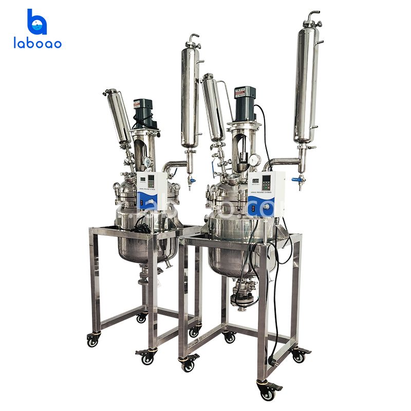 Réacteur en acier inoxydable à double couche de 30 L pour la distillation