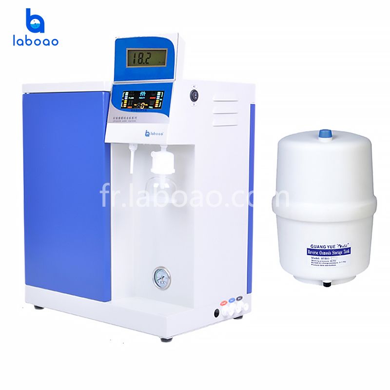 Système de filtre à eau ultra pur de dispositif d'eau standard de laboratoire national