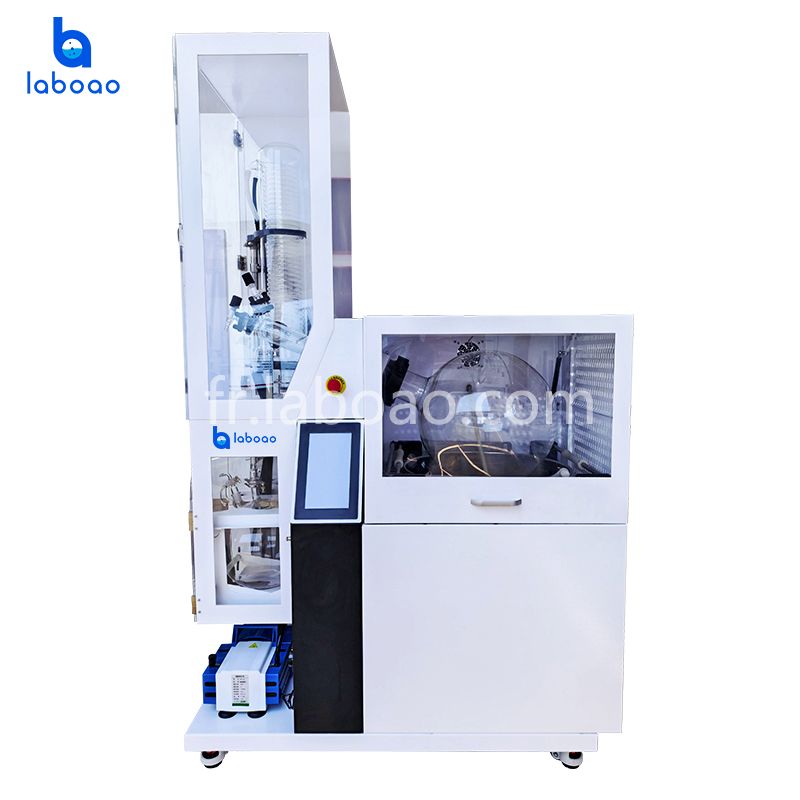 Évaporateur rotatif avec dispositif de protection et remplissage/vidange automatique