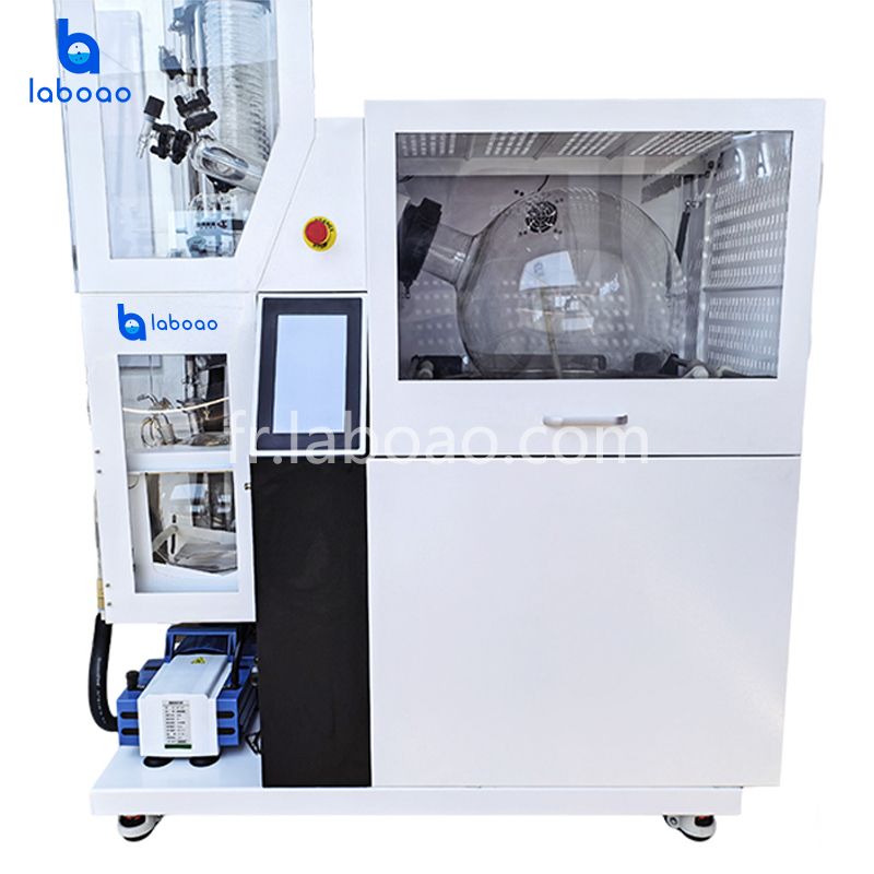 Évaporateur rotatif avec dispositif de protection et remplissage/vidange automatique