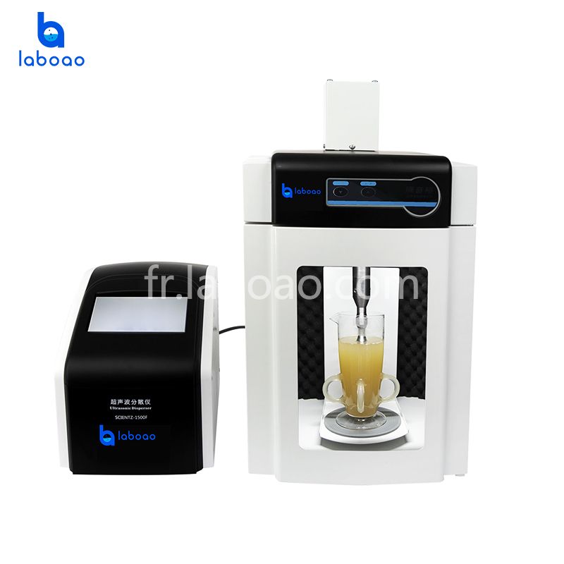Machine à disperser émulsifiant de matériaux à ultrasons pour laboratoire